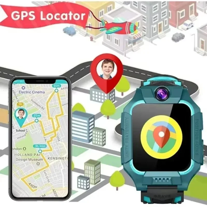 2026 Lenovo Waterproof Kids GP - Smartwatch Watches For Kid Boy With Gps ulasan dan harga